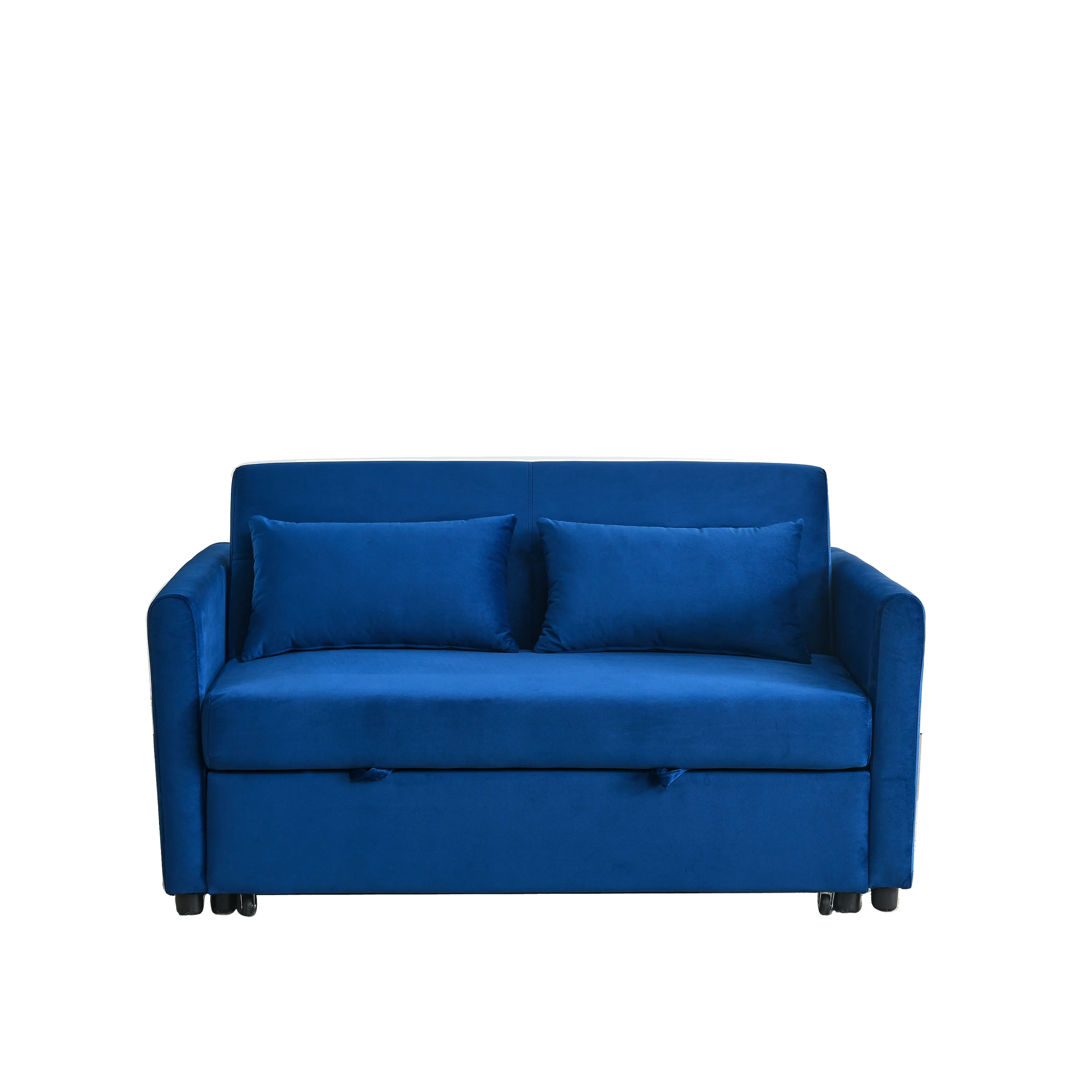 3-in-1 Versatile Velvet Convertible Sofa Bed