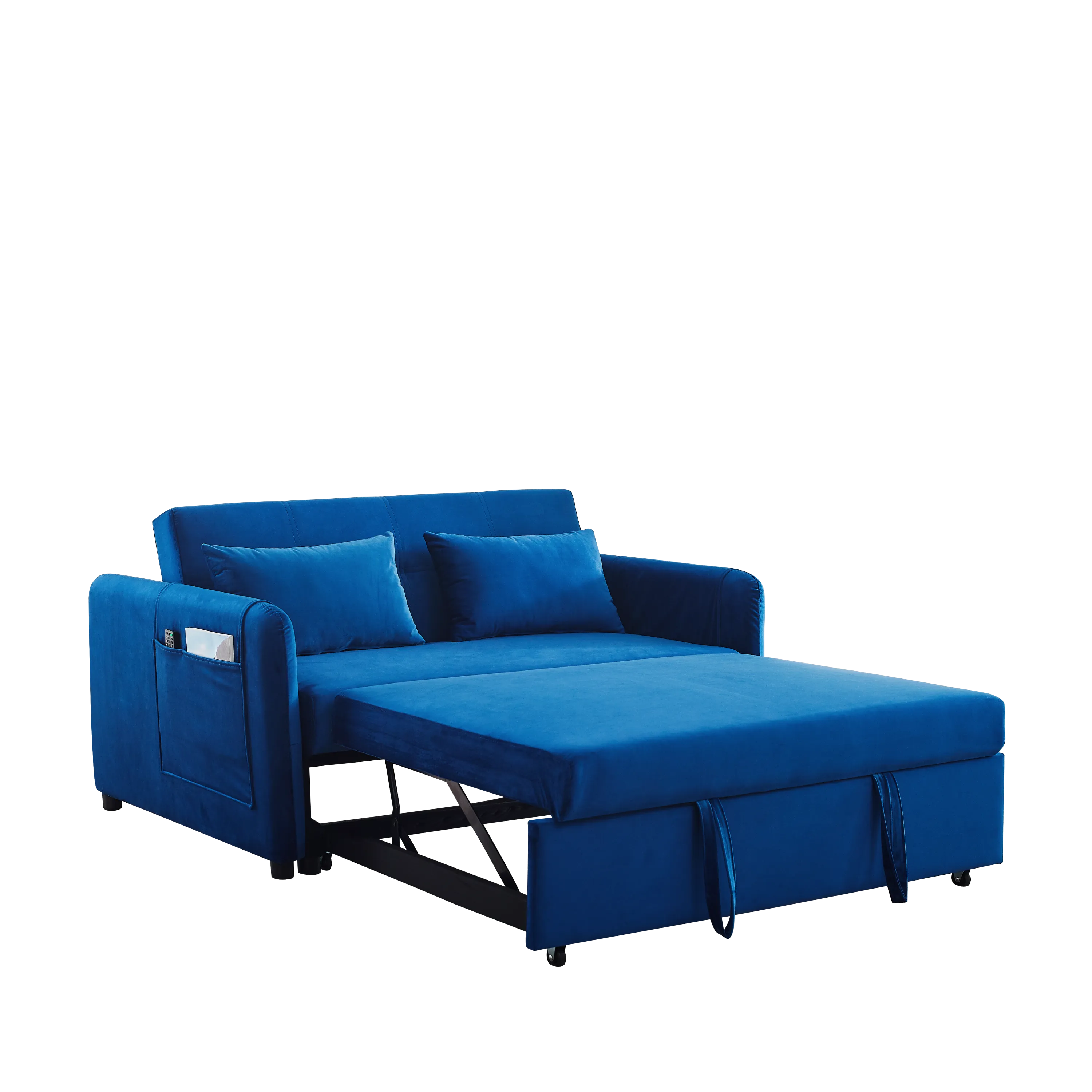 3-in-1 Versatile Velvet Double Convertible Sofa Bed