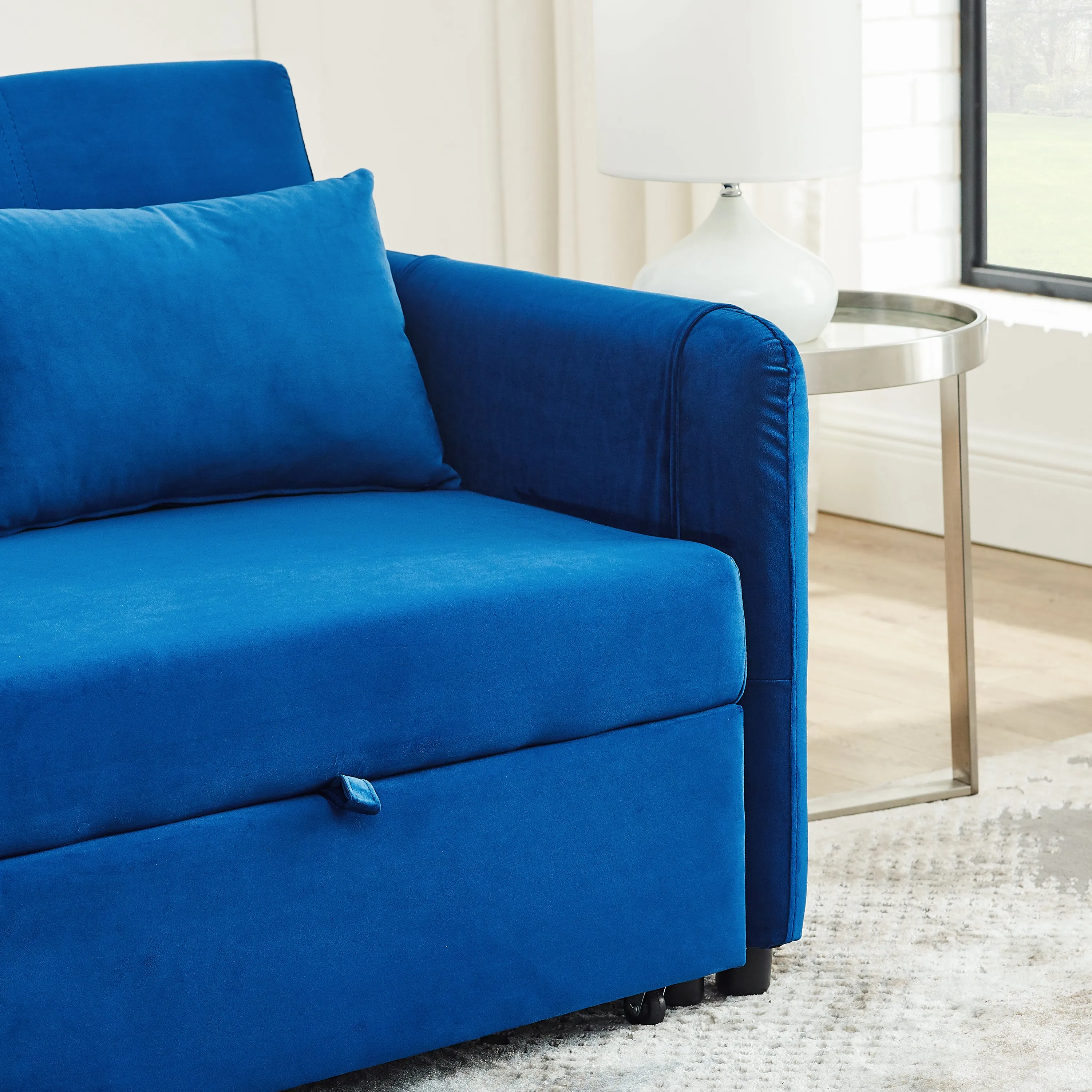 3-in-1 Versatile Velvet Double Convertible Sofa Bed