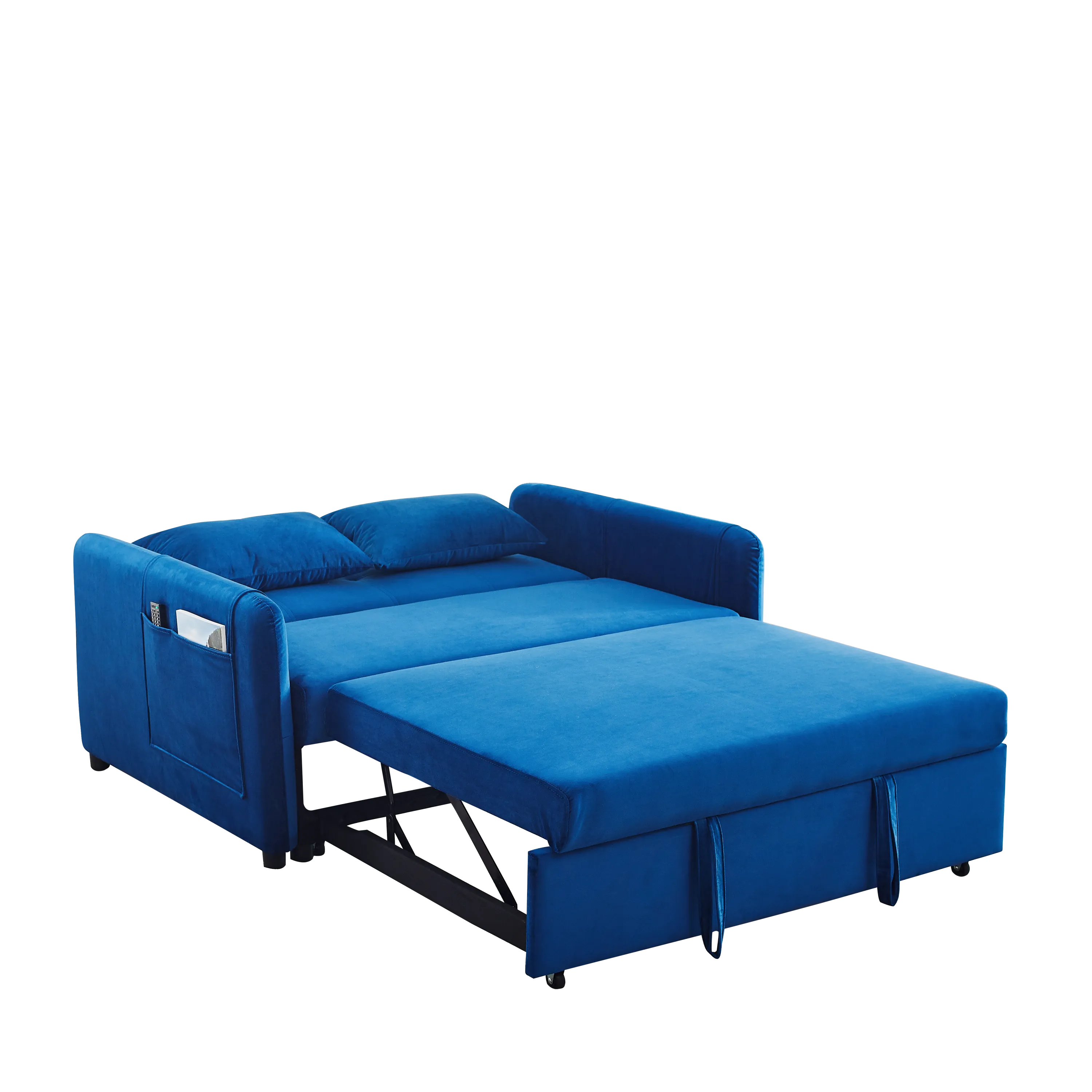 3-in-1 Versatile Velvet Double Convertible Sofa Bed