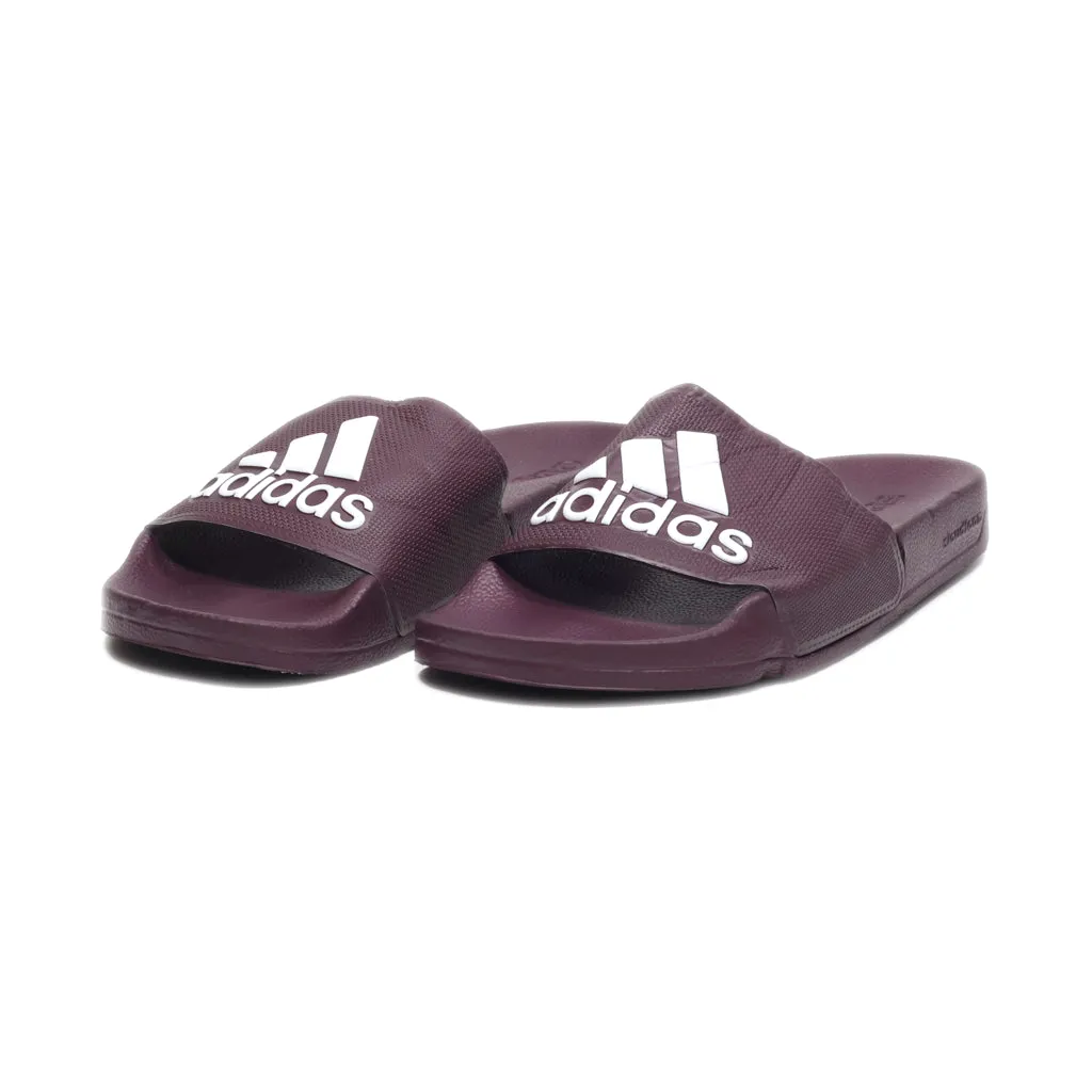 Adidas Adilette Sliders Rubber Maroon Colour For Women