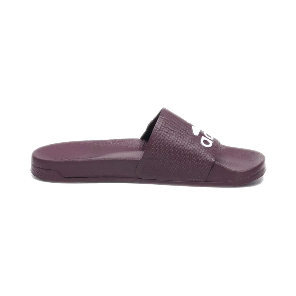 Adidas Adilette Sliders Rubber Maroon Colour For Women