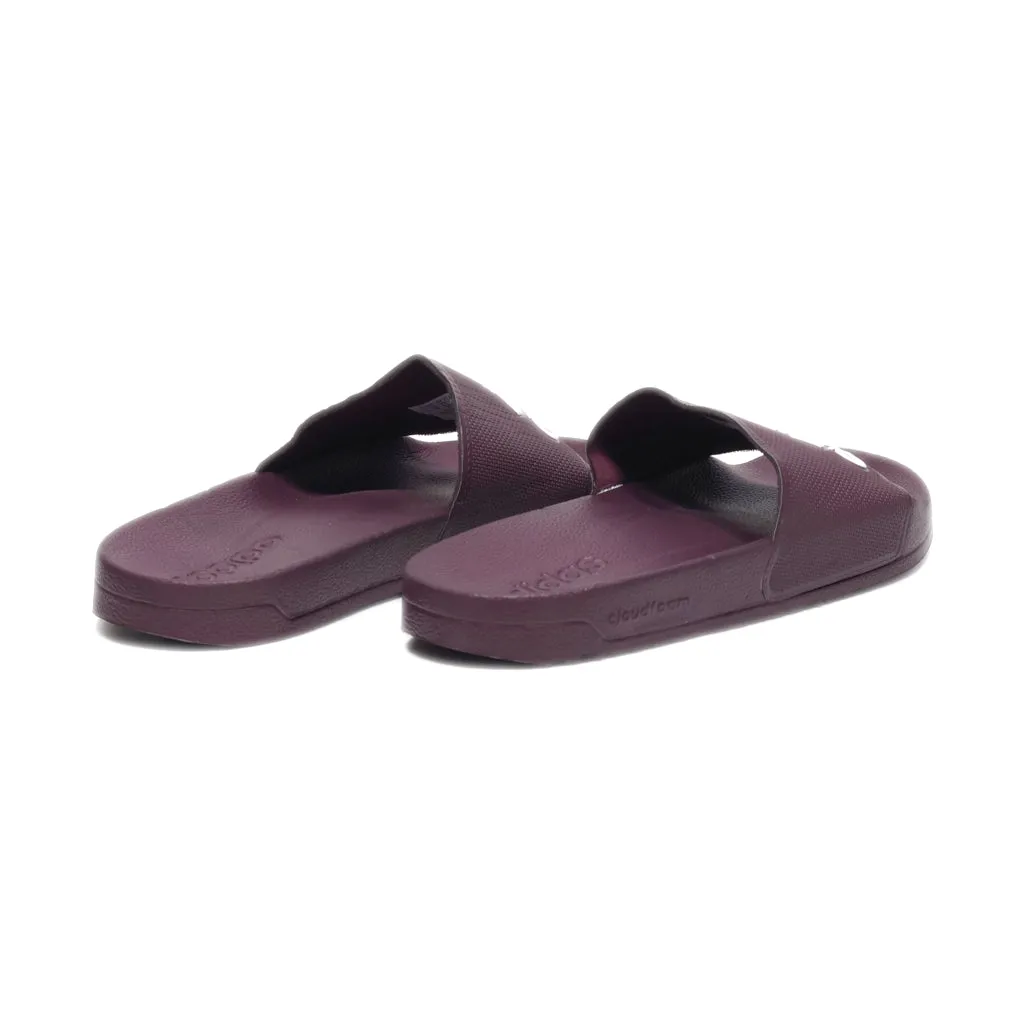 Adidas Adilette Sliders Rubber Maroon Colour For Women