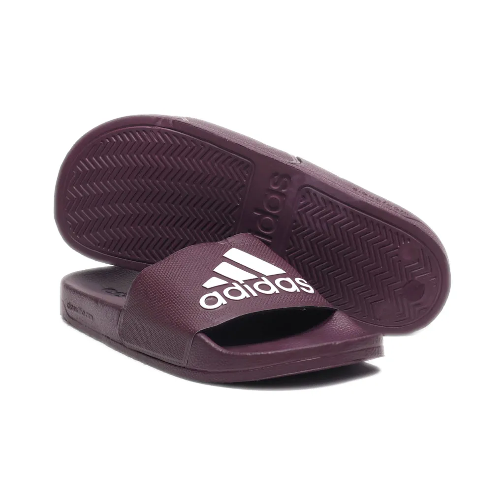 Adidas Adilette Sliders Rubber Maroon Colour For Women