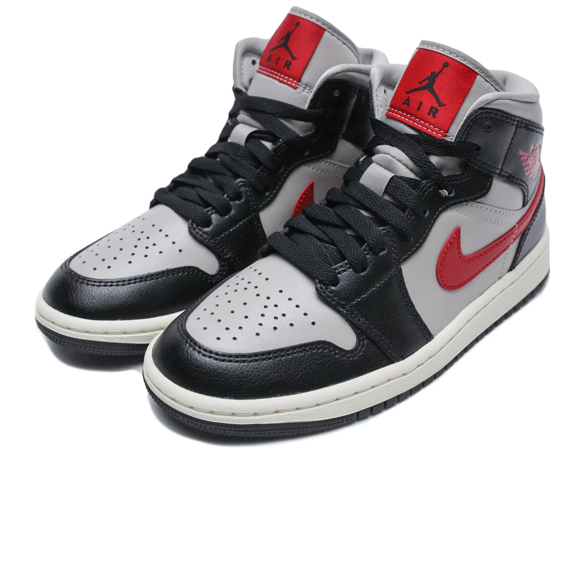Air Jordan 1 Mid 'Black/Gym Red/College Grey'
