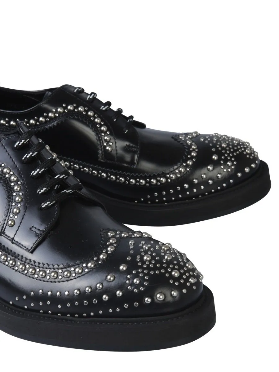 Alexander McQueen Studded Brogue Shoes