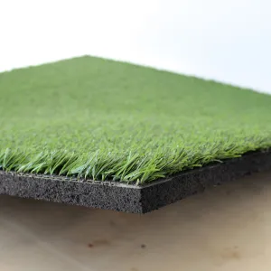 Artificial Grass topped rubber garden floor tiles 2nd edition (Active) 15mm sbr  25mm artificial turf