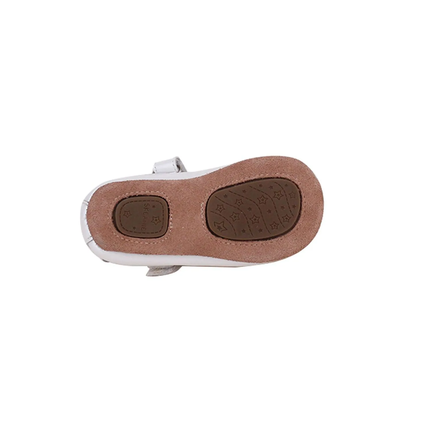 Bella Pre/First Walker Mary Jane Shoes Pearl White