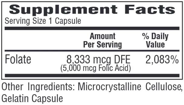 Bio-Tech Pharmacal Folic Acid (5 mg)