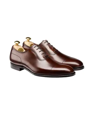 Crockett & Jones Courtenay Handgrade Dk.Brown Antique Calf Punched Oxford Shoes