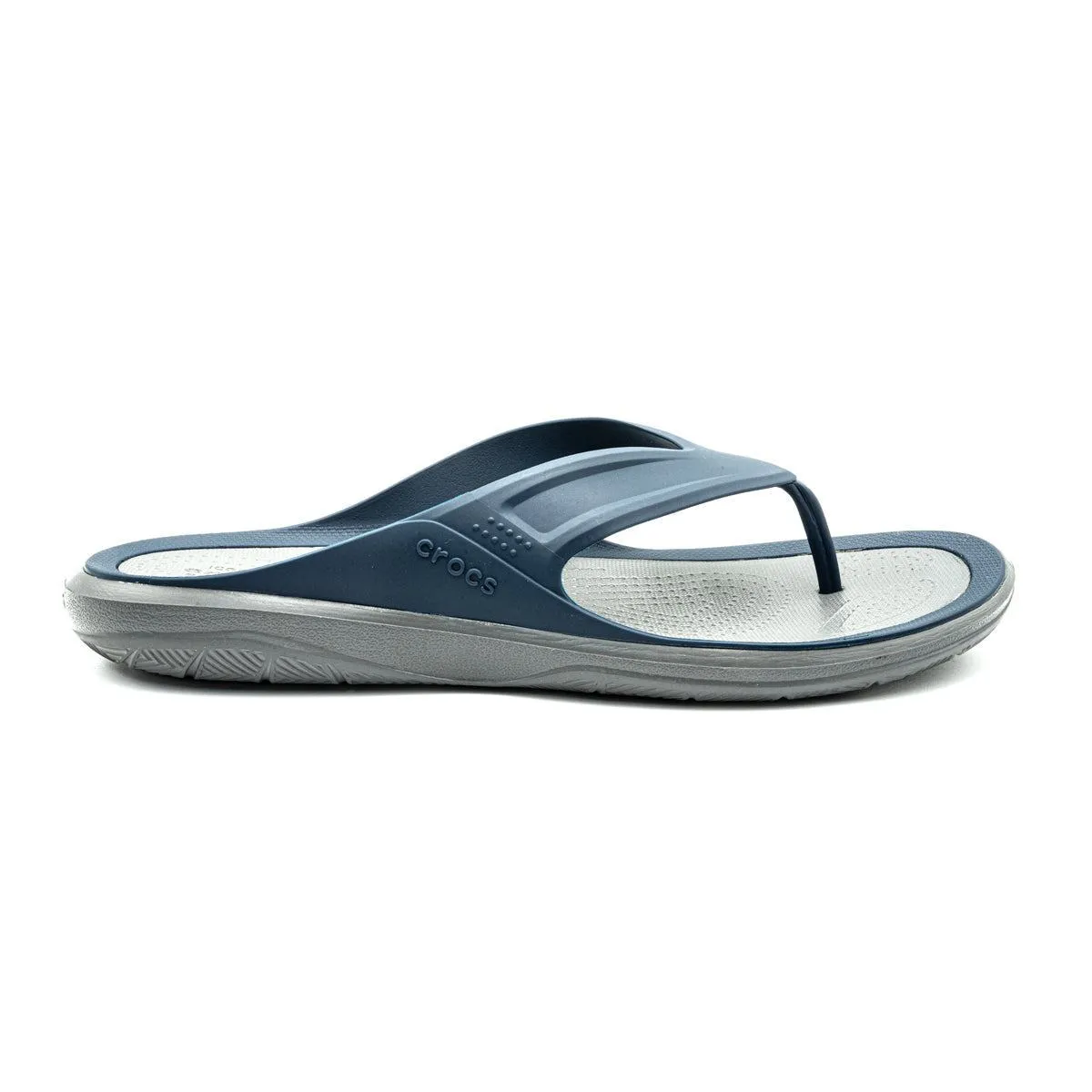 Crocs Swiftwater Wave Flip Flops Casual Sandals Rubber Blue Colour For Men