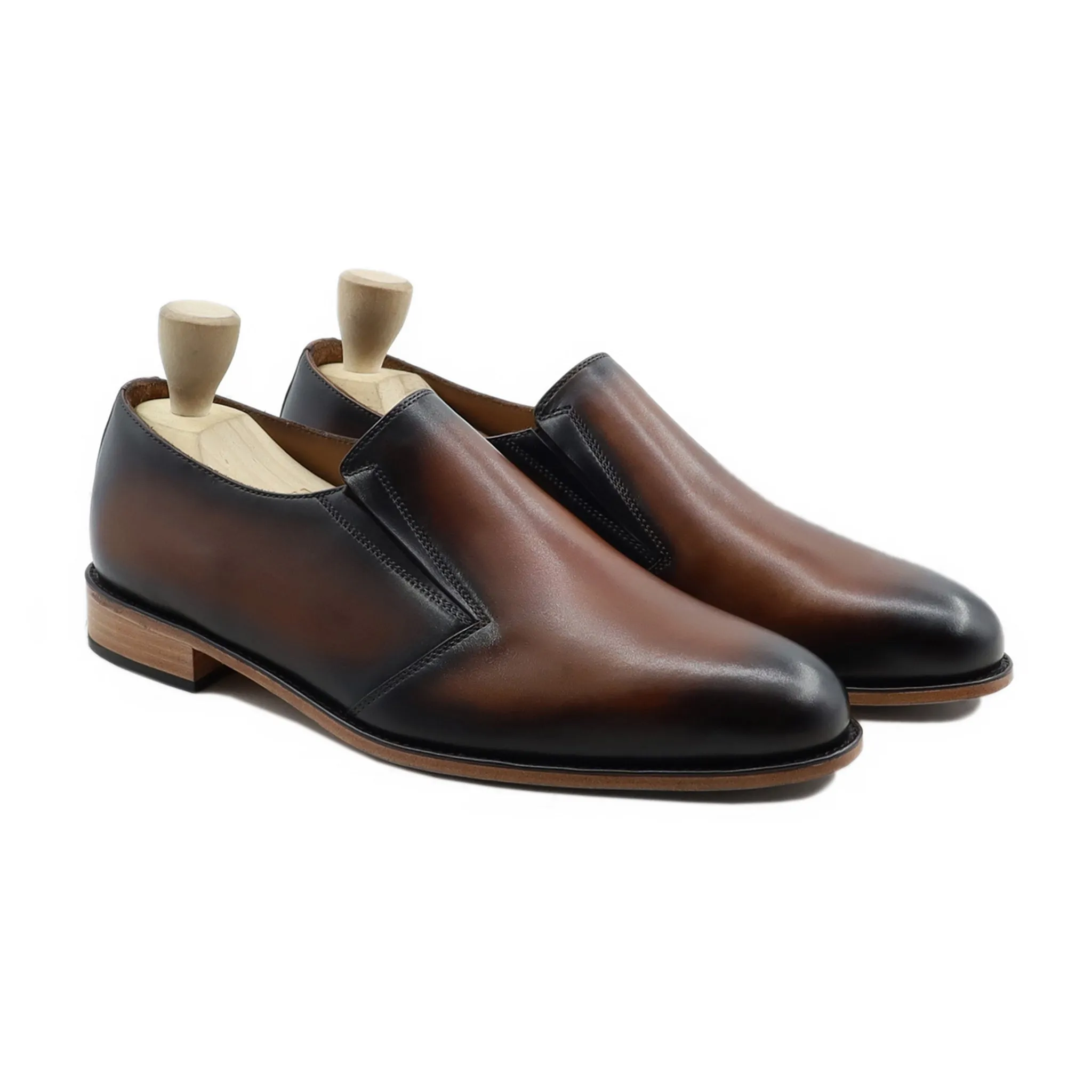 Cypraea - Men's Burnished Brown Calf Leather