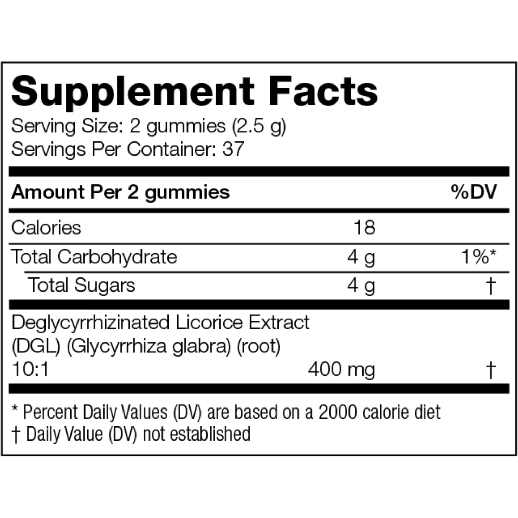 DGL Stomach Soothe Gummies