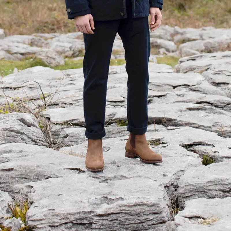 DUBARRY Kerry Chelsea Boots - Mens Gore-Tex Leather - Walnut