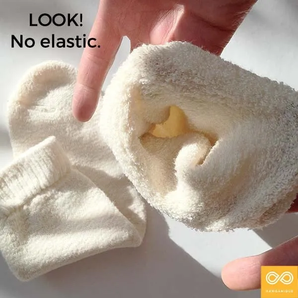 DVORAK 99% Organic Hemp Terry Socks (Thick, Plush, Soft) (1 Pair) (99.95% Biodegradable)