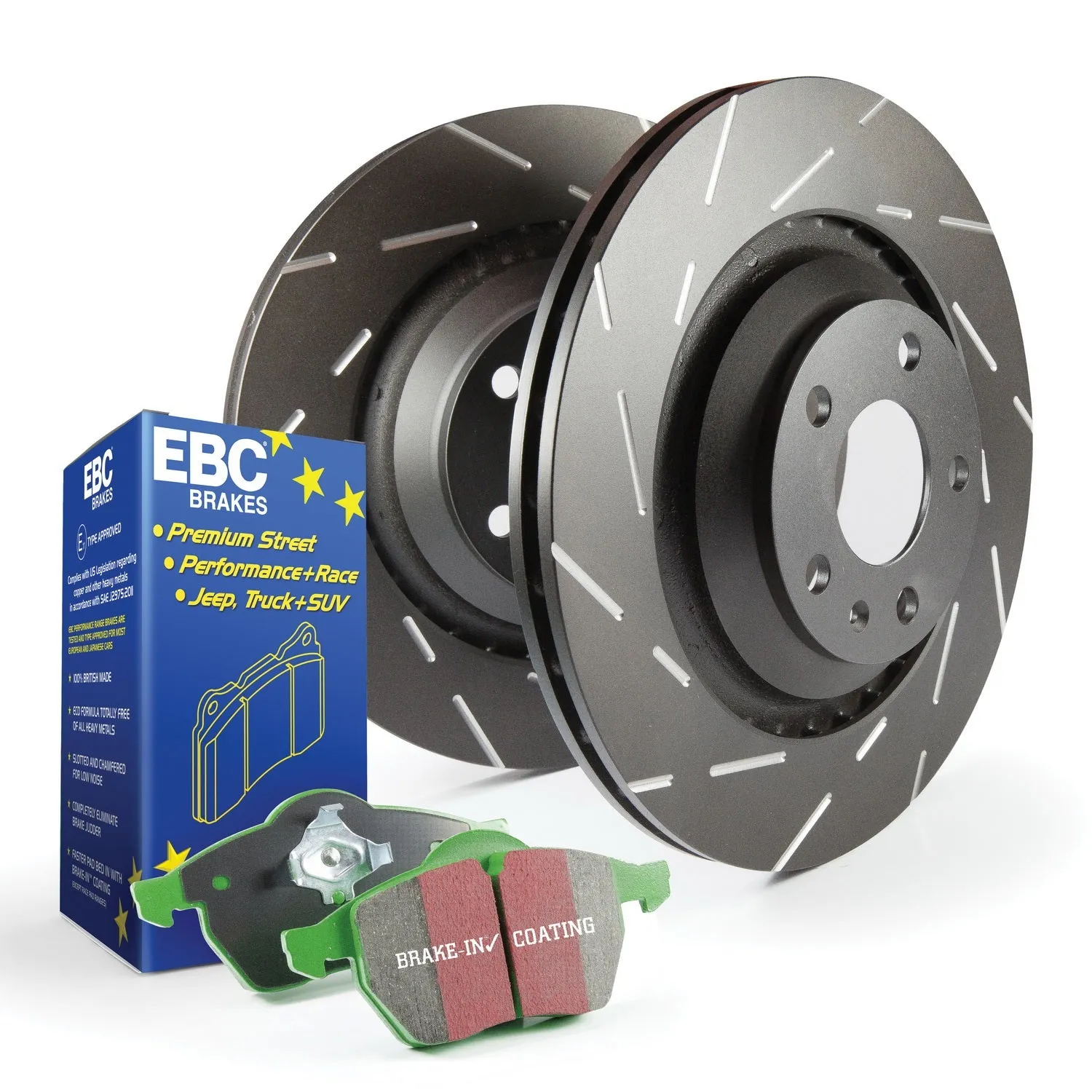 EBC Brakes S2KF1173 S2 Kits Greenstuff 2000 and USR Rotors