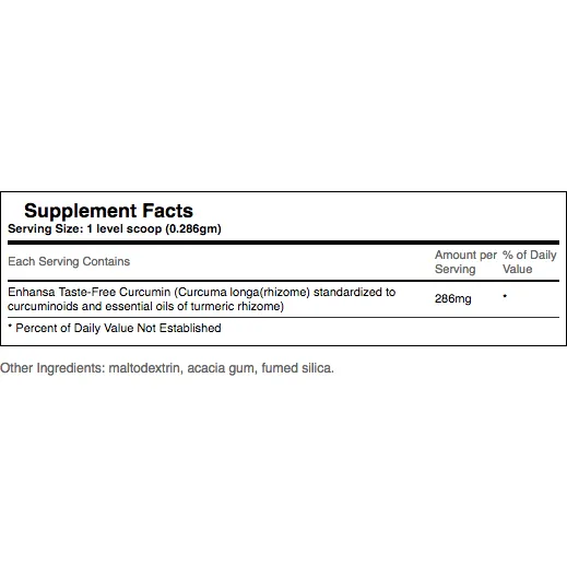 Enhansa Curcumin Taste-Free Drink Mix