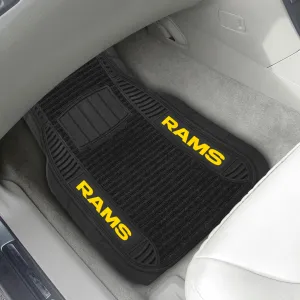 Fanmats Los Angeles Rams 2 Piece Deluxe Car Mat Set