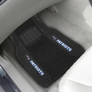 Fanmats New England Patriots 2 Piece Deluxe Car Mat Set
