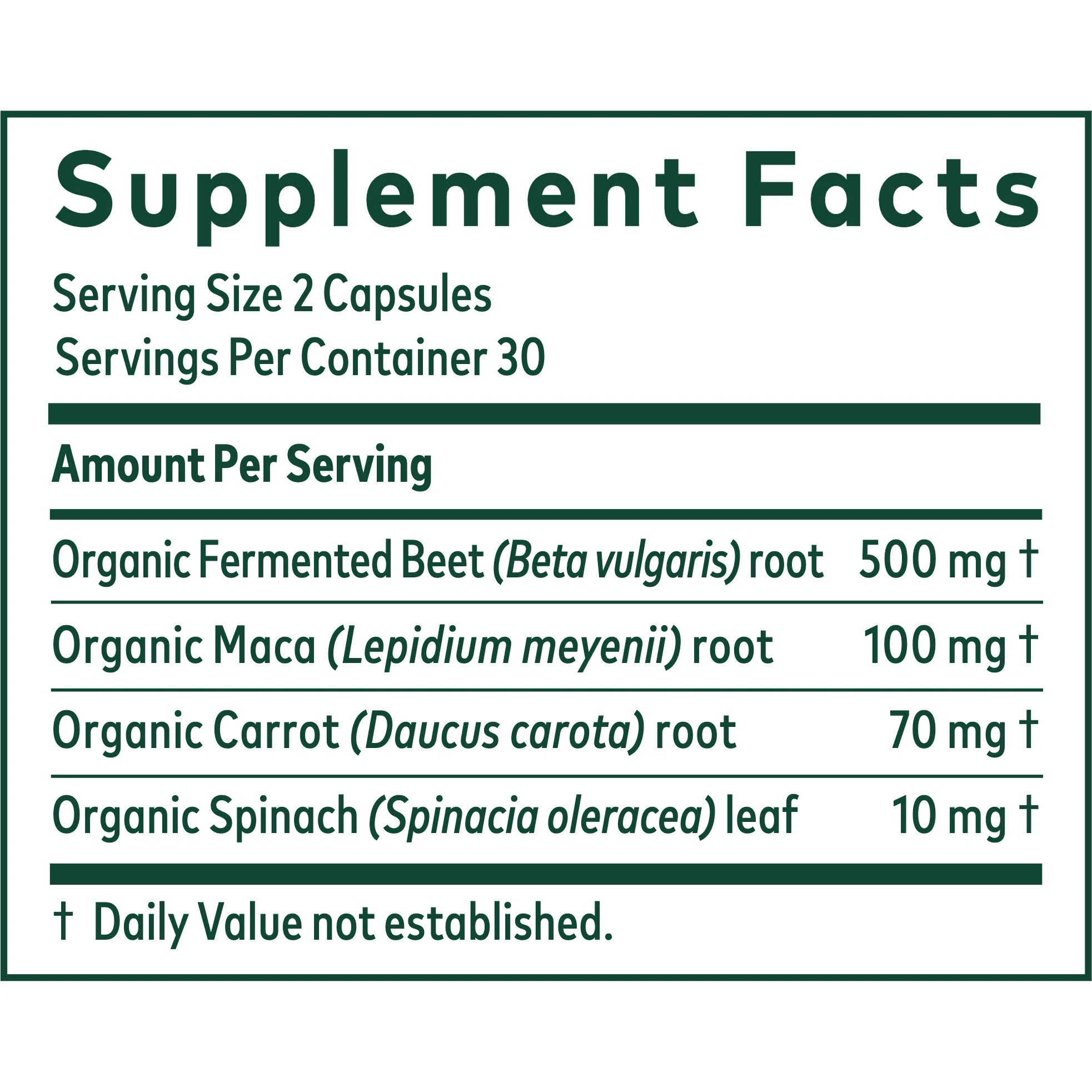 Fermented Beet & Maca (currently on back order)