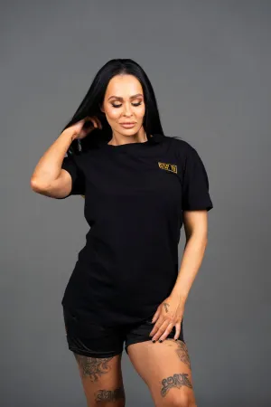 FKN GOLD | Women's Gym T-Shirt | Black & Gold