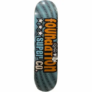 Foundation 3 Star 7.88" Orange Skateboard Deck