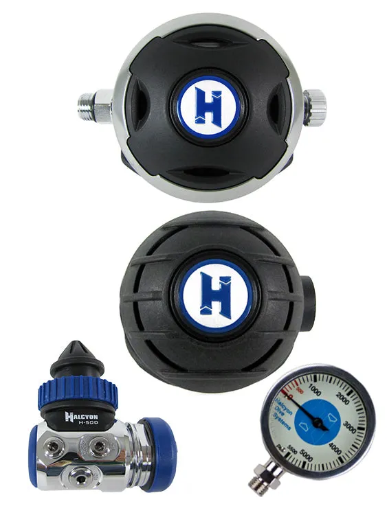 Halcyon Regulator Set: H50D (DIN Only) / Halo / Aura Occy & FREE Termo Gauge