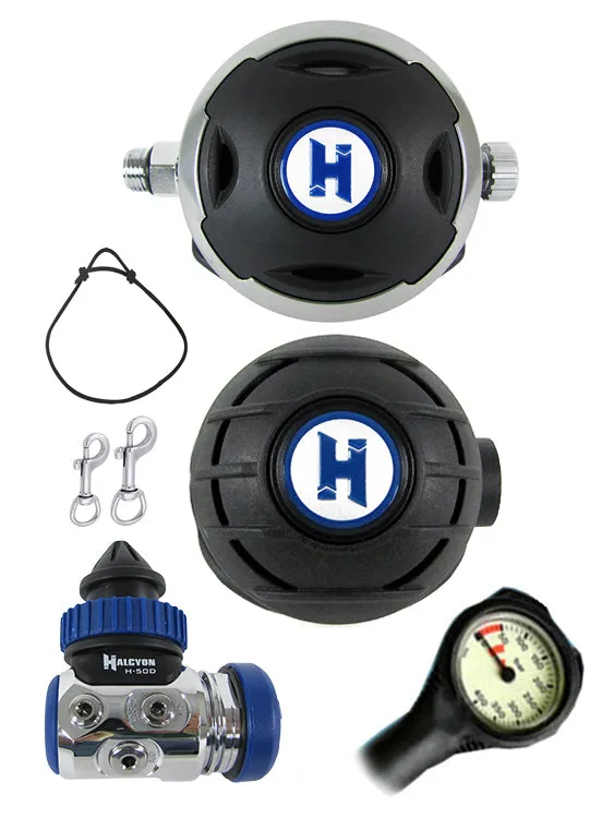 Halcyon Regulator Set: H50D (DIN Only) / Halo / Aura Occy & FREE Termo Gauge