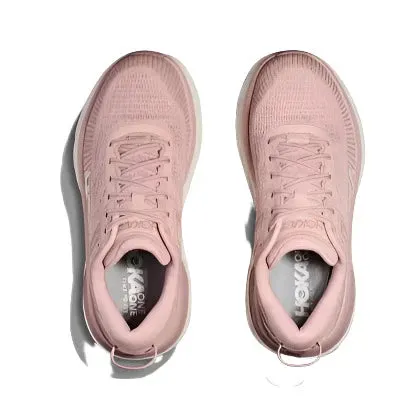 HOKA Women's Bondi 7 Sneaker - Peach Whip/White