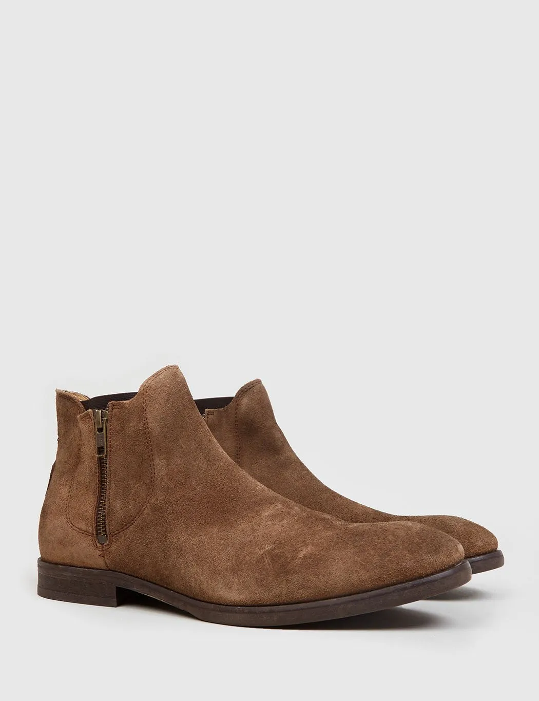 Hudson Mitchell Chelsea Boot (Suede) - Tobacco