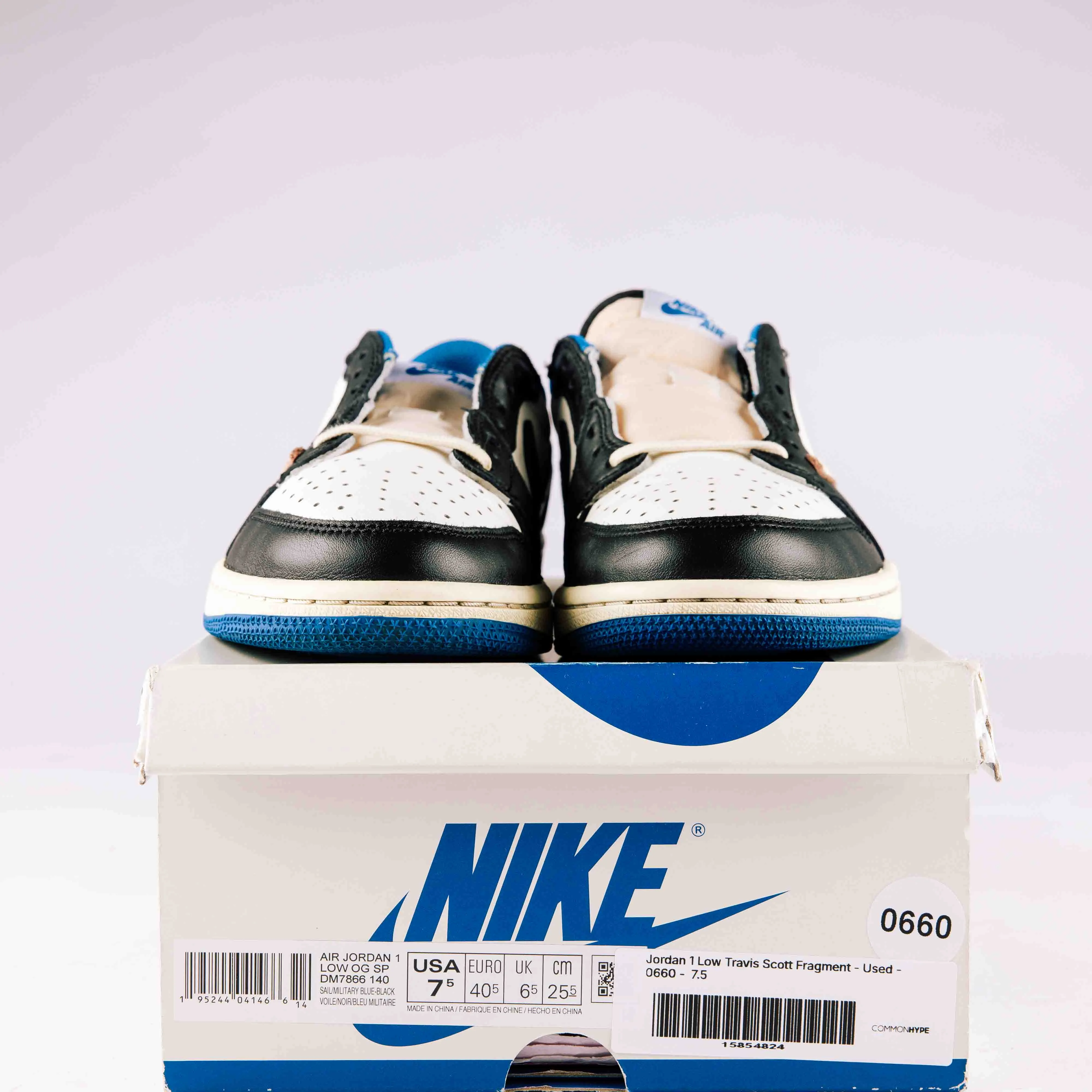 Jordan 1 Low Travis Scott Fragment - Used - 0660