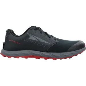 Men's Altra Superior 5, Black/Red, 9 D Medium