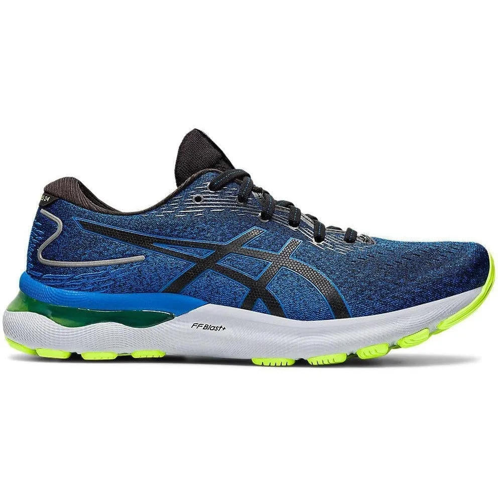 Men's Asics Gel-Nimbus 24, Black/Lake Drive, 12.5 D Medium