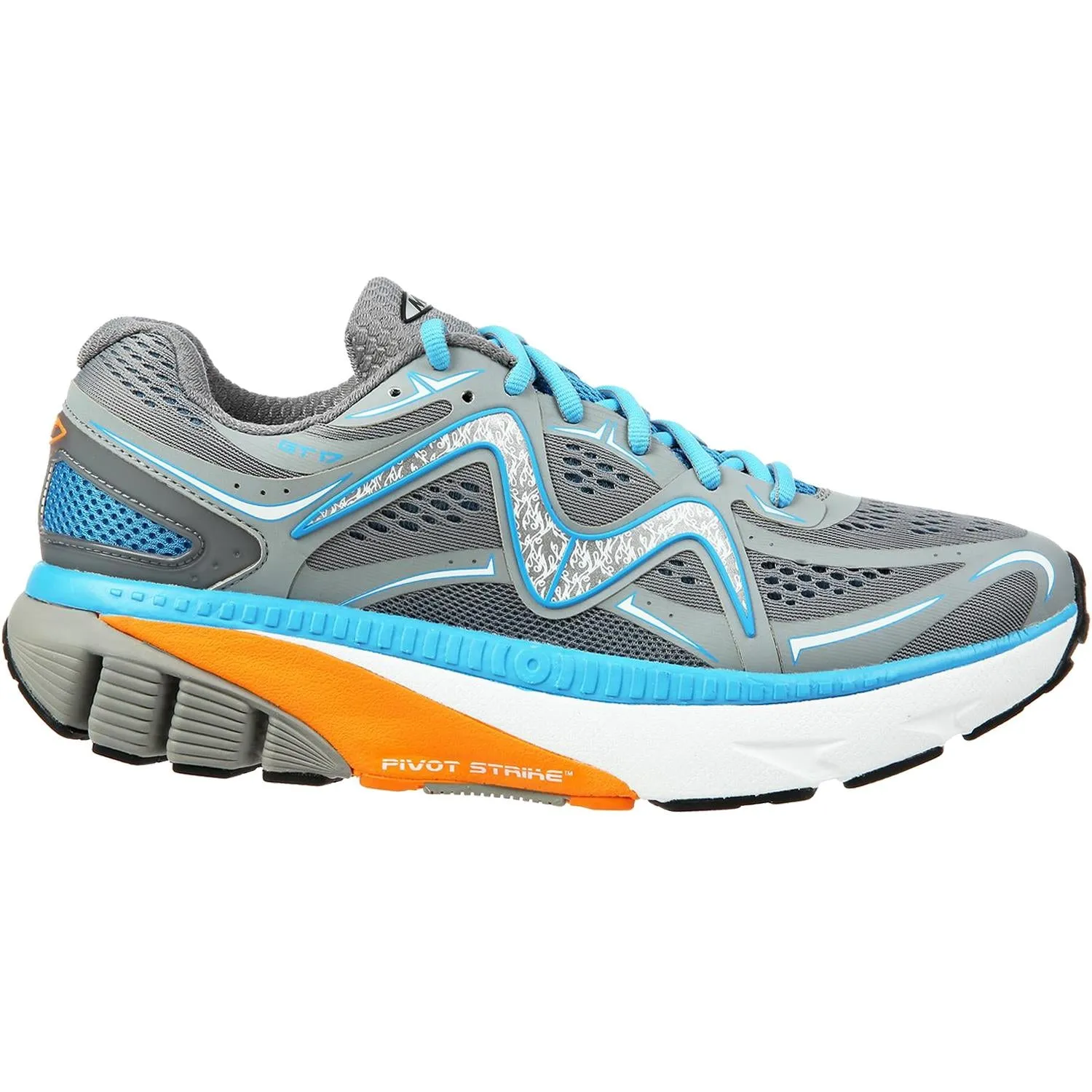 Men's MBT GT 17 Running Shoe Grey/Blue/Orange Mesh