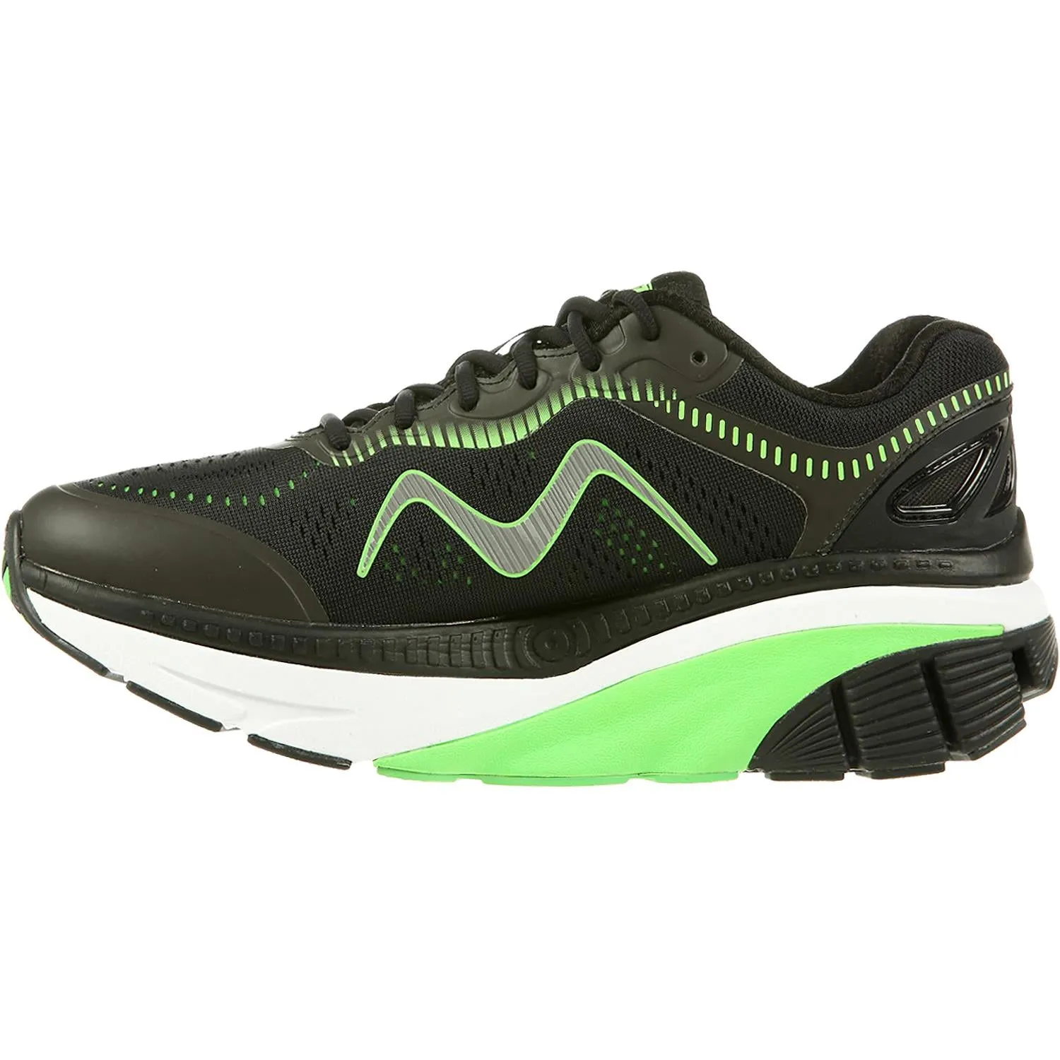 Men's MBT Zee 18 Black/Green Mesh