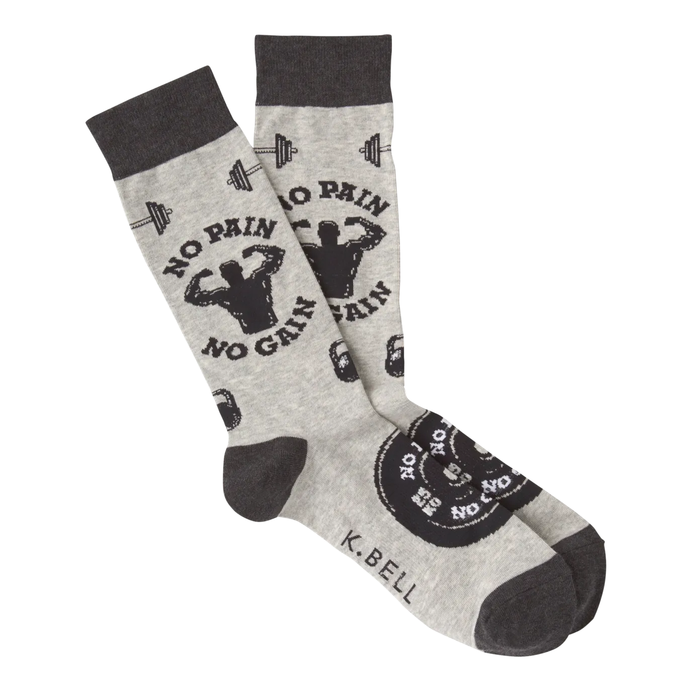Men's No Pain No Gain Crew Socks ^