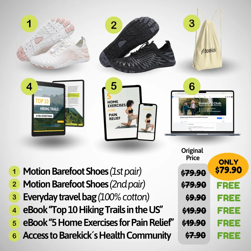 Motion Max - Healthy & non-slip everyday barefoot shoes (Unisex) (BOGO)