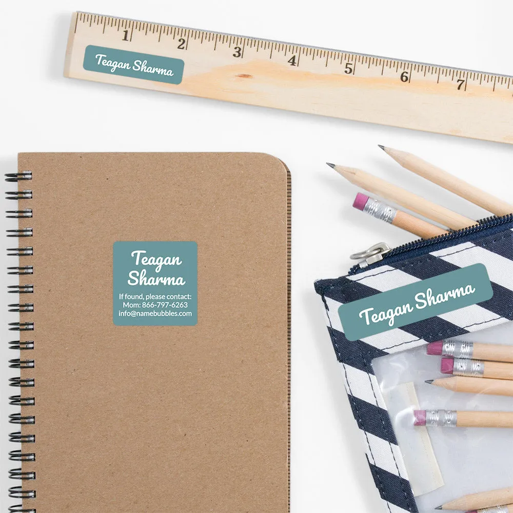Neutral Color School Labels Pack