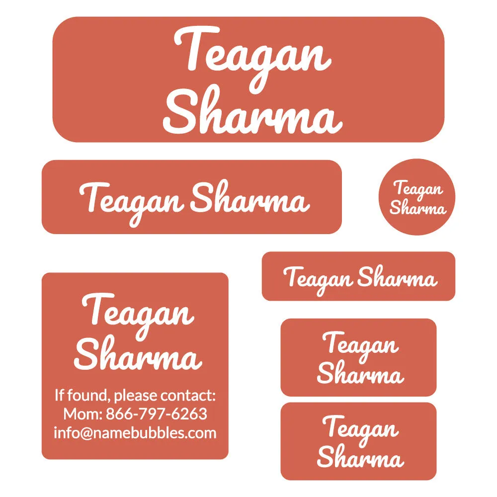 Neutral Color School Labels Pack