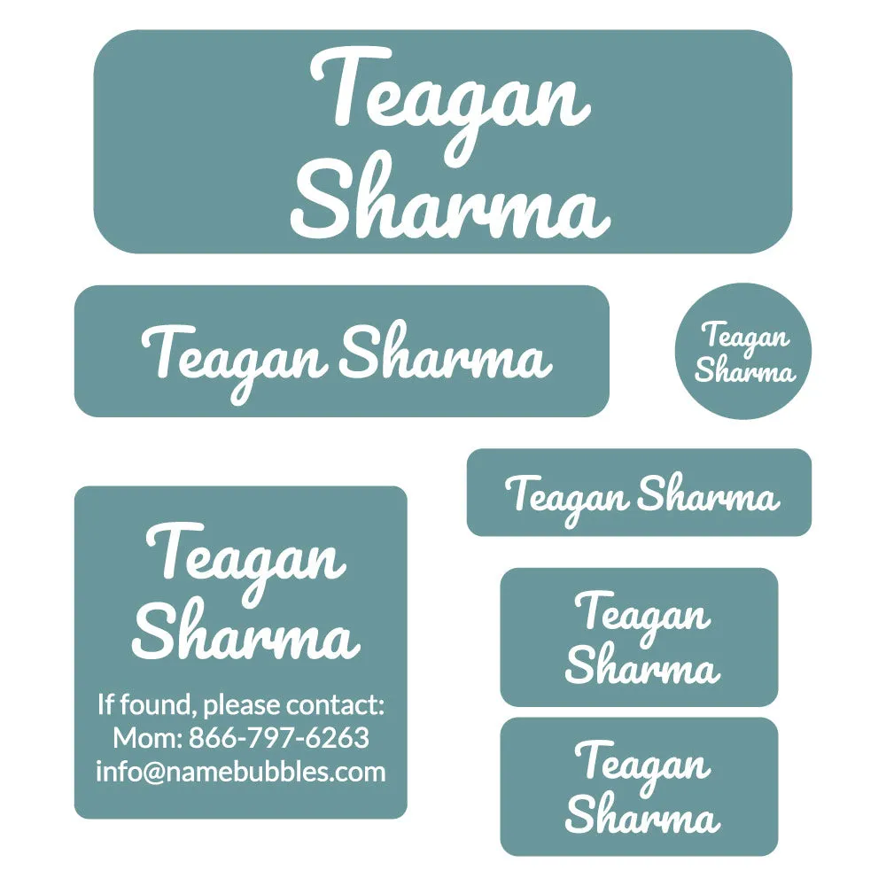 Neutral Color School Labels Pack