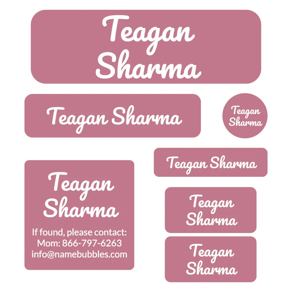 Neutral Color School Labels Pack
