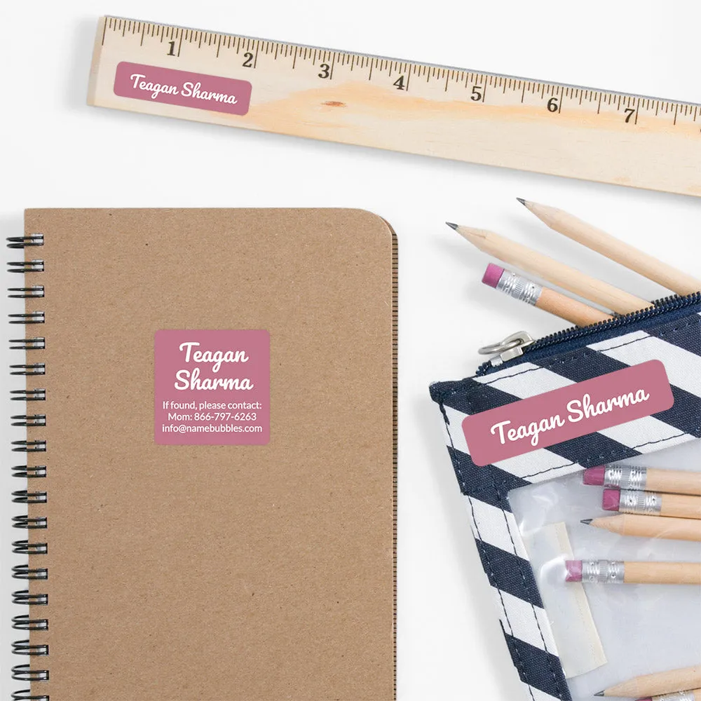 Neutral Color School Labels Pack