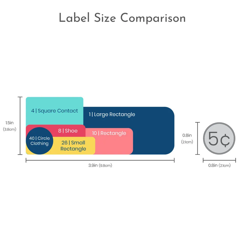 Neutral Color School Labels Pack