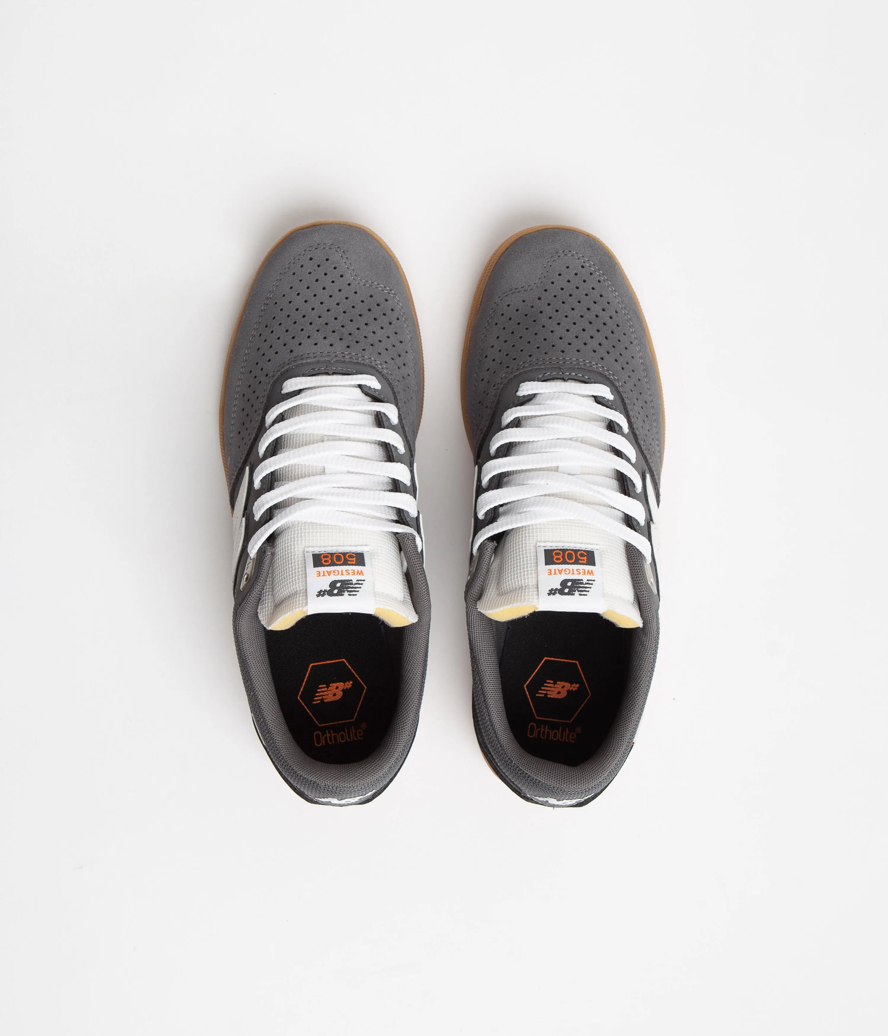 New Balance Numeric 508 Brandon Westgate Shoes - Grey / White