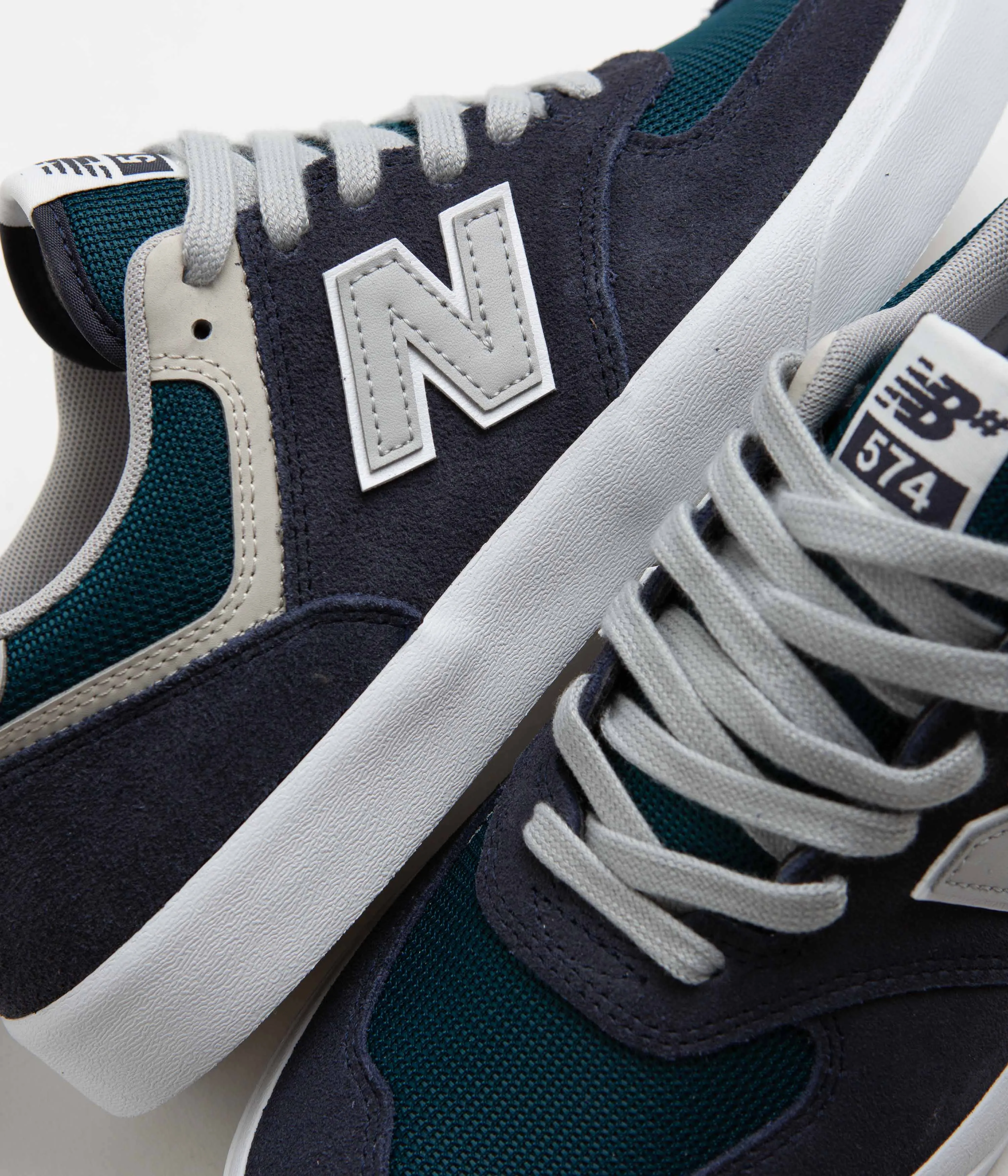 New Balance Numeric 574 Shoes - Navy / Grey