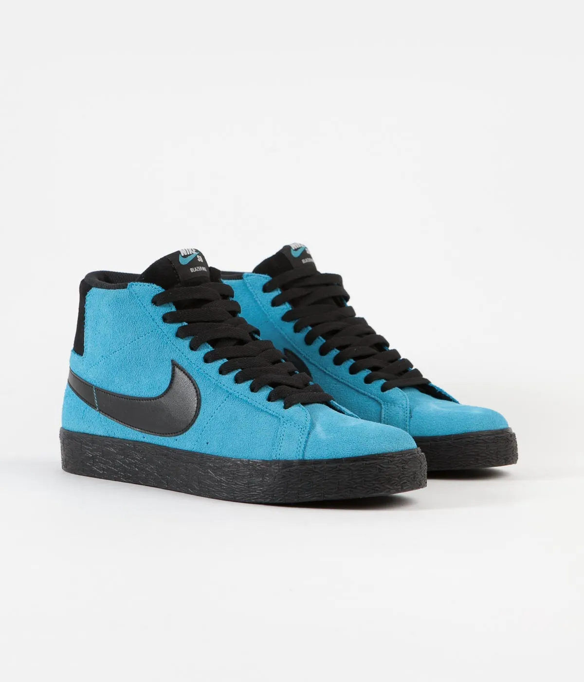 Nike SB Blazer Mid Shoes - Baltic Blue / Black - Baltic Blue - White