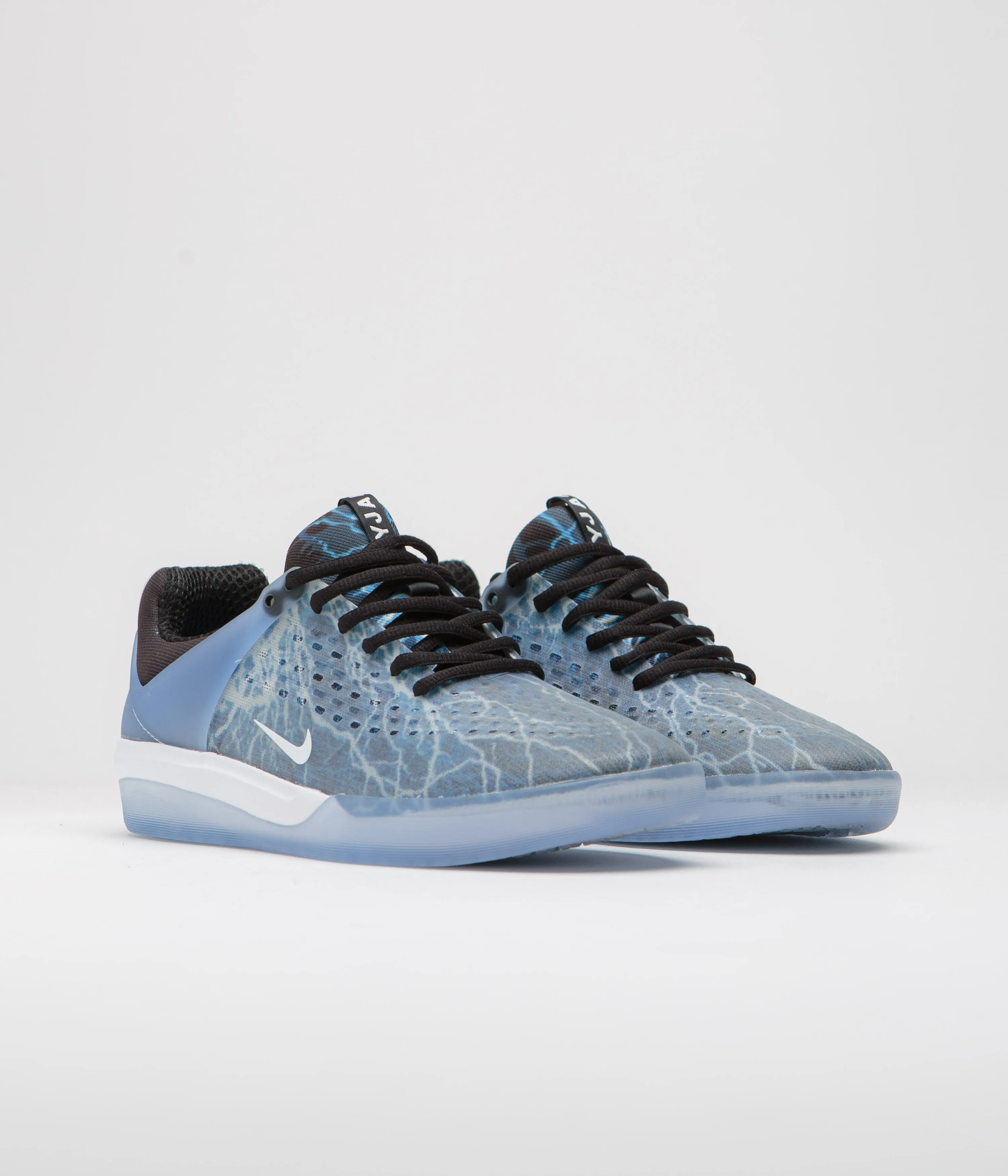 Nike SB Nyjah 3 Premium Shoes - Black / White - Deep Royal - White