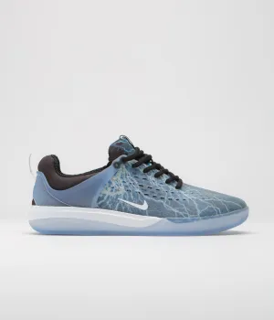 Nike SB Nyjah 3 Premium Shoes - Black / White - Deep Royal - White