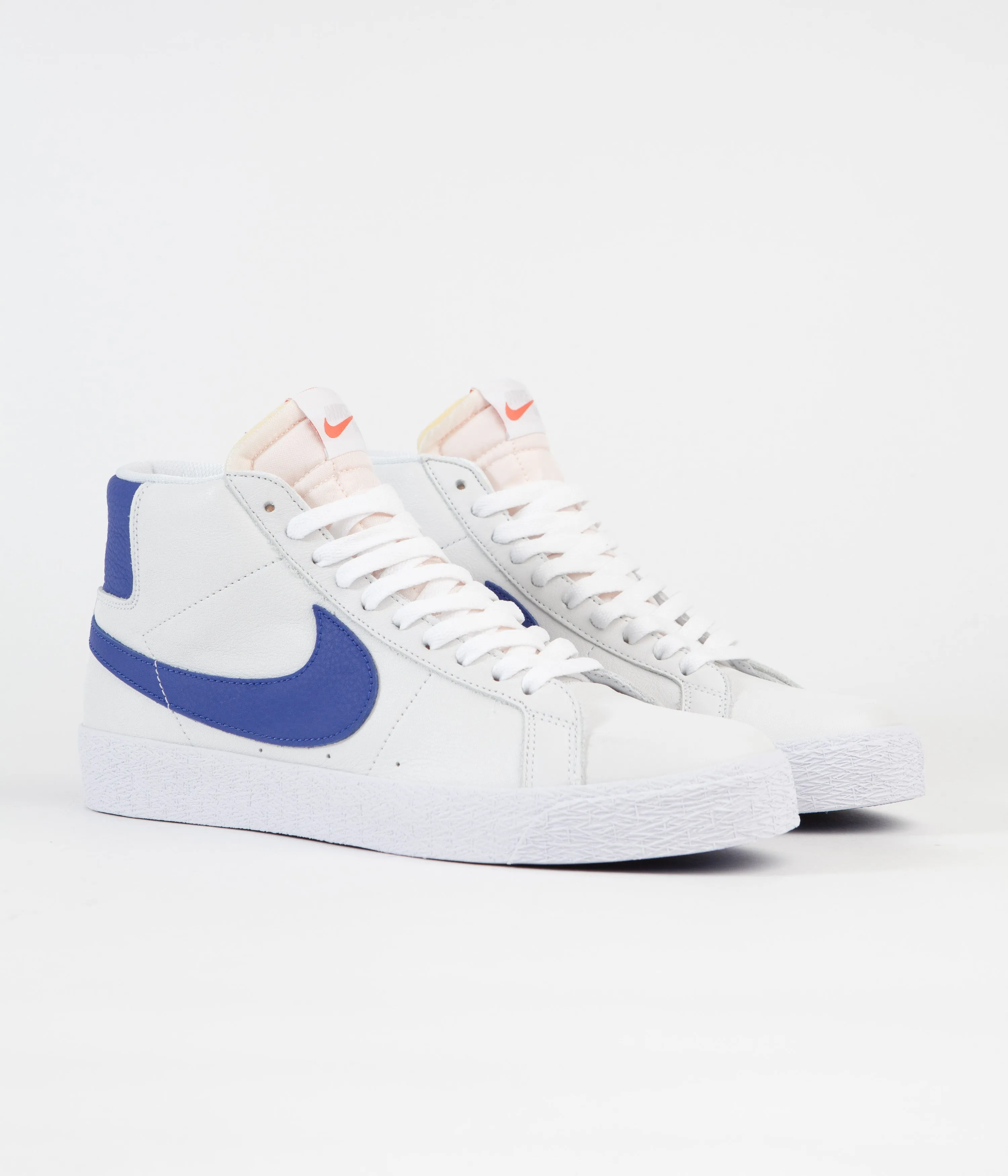 Nike SB Orange Label Blazer Mid Shoes - White / Varsity Royal - White - Varsity Royal