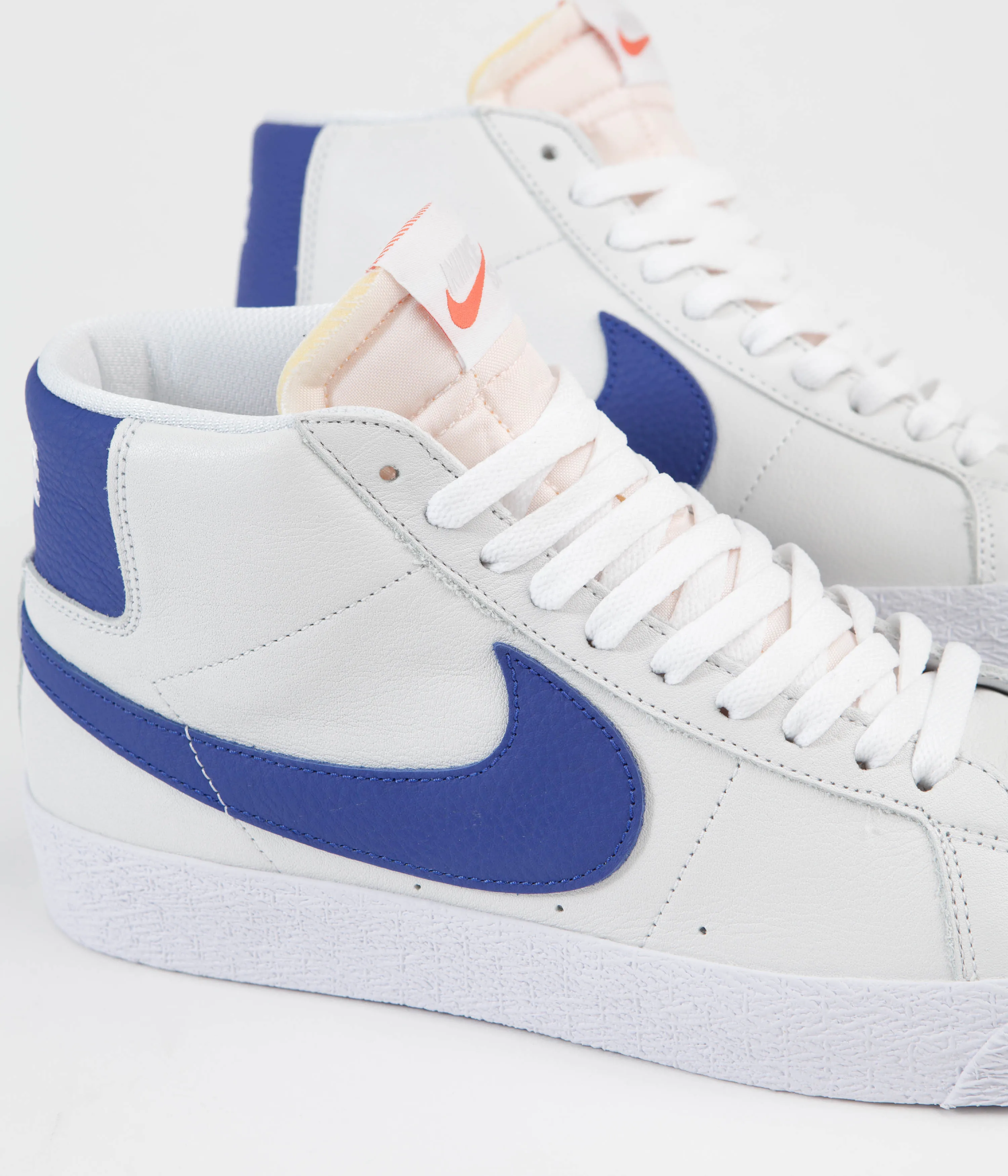 Nike SB Orange Label Blazer Mid Shoes - White / Varsity Royal - White - Varsity Royal